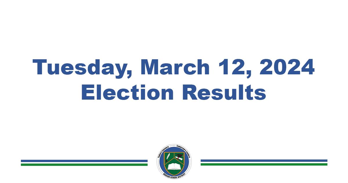 School District Election Results - March 2024