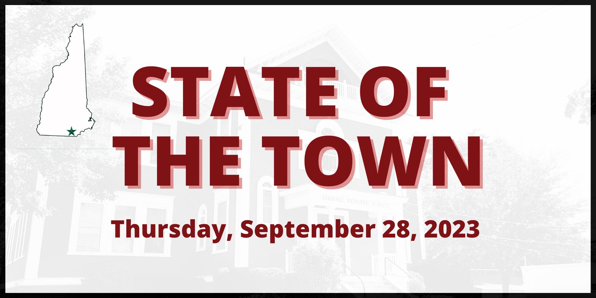 State of the Town    Thursday, September 28, 2023