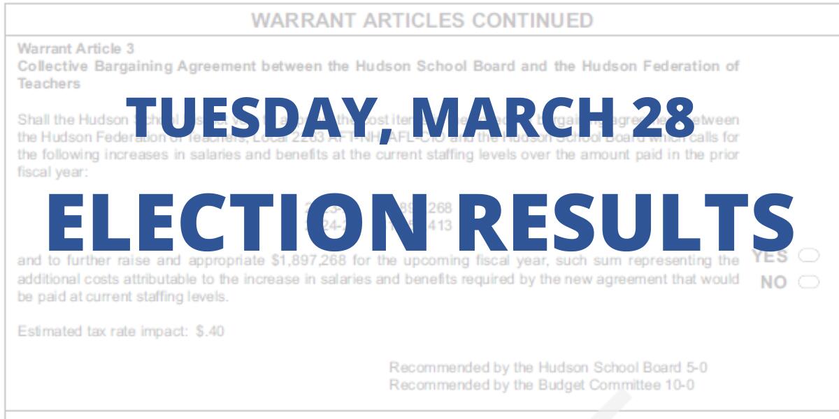Graphic with Tuesday, March 28 Election Results