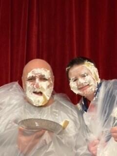 Two Teachers with Pie on their faces