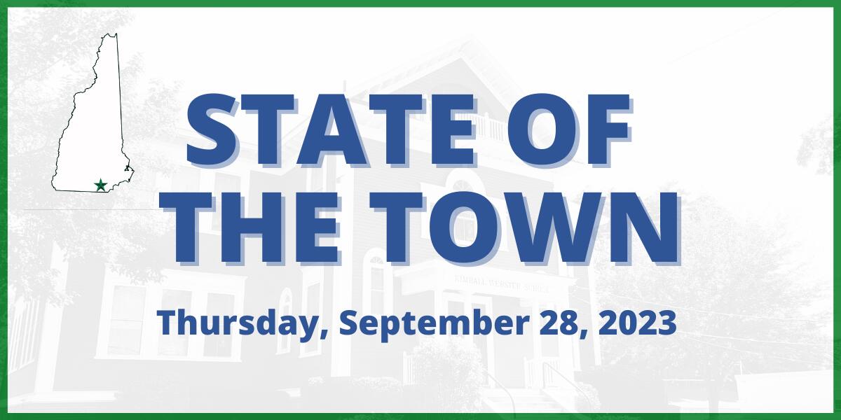 State of the Town   Thursday, September 28, 2023